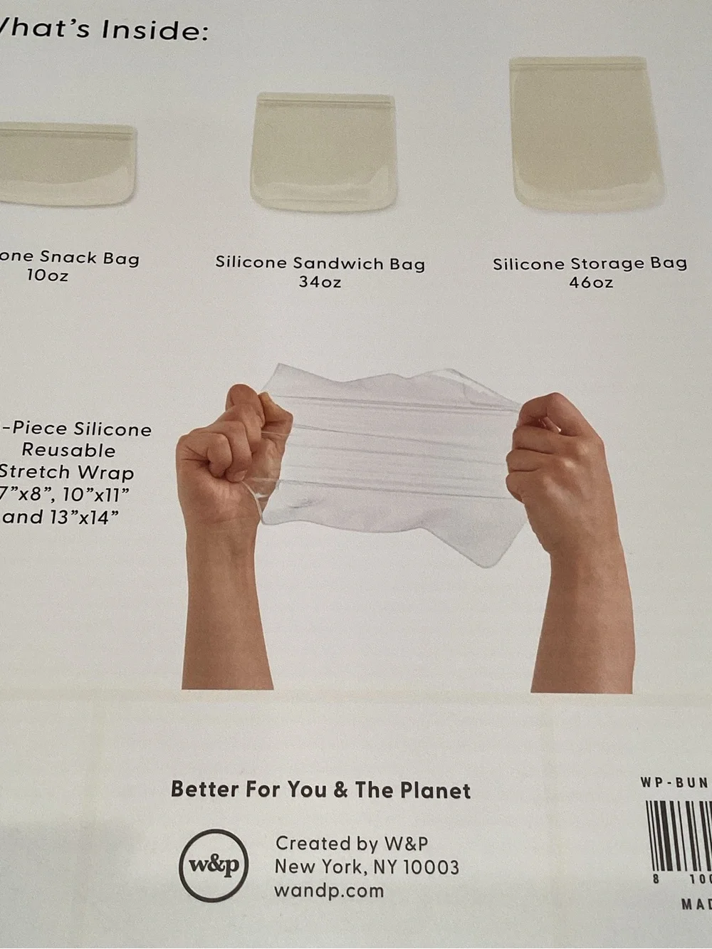 w&p Sustainable Kitchen Set - White Reusable Food Storage
